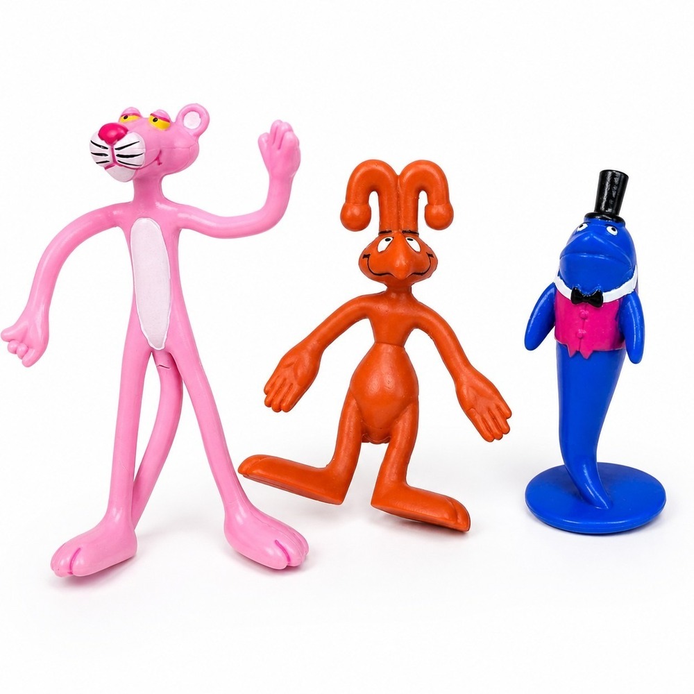 Pink Panther Misterjaw Ant Figure Lot 1990s Pink Panther Show United Artists
